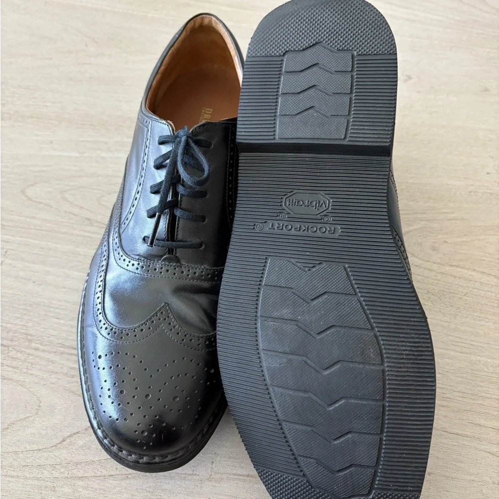 Rockport Black Leather Oxford Shoes